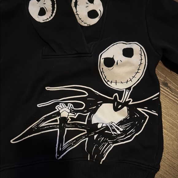 Jack Skellington Kids Black Hoodie - Picture 3 of 5